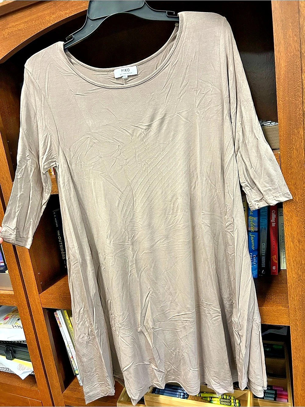 J.Jill Long Sleeve Tunic in Beige Size Medium Like New
